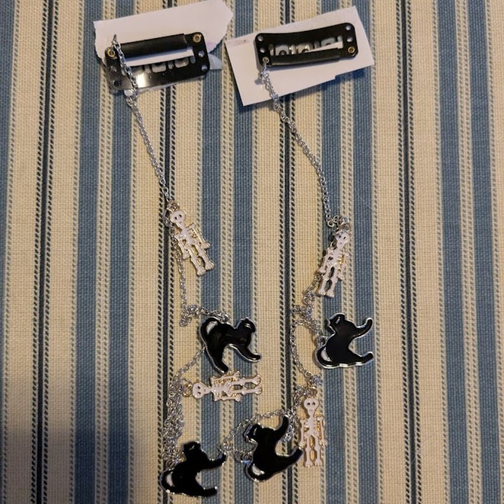 2 For $5! NWOT Clip-in Halloween-themed Hair Jewelry